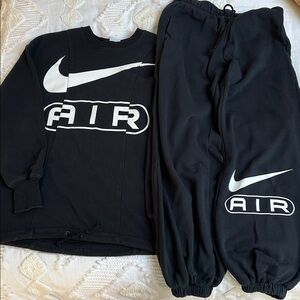 Nike Black and White AIR Tracksuit
